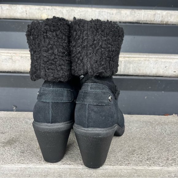 Anne Klein Sport Harvest black Faux suede and Fur Cold Weather Booties - Picture 12 of 16